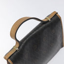 Christian Dior Honeycomb Canvas Hand Bag PVC Black Auth am8488-6
