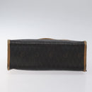 Christian Dior Honeycomb Canvas Hand Bag PVC Black Auth am8488-5