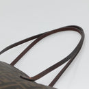 FENDI Zucca Canvas Tote Bag Brown Black Auth am8490-8