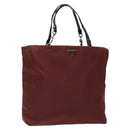 PRADA Hand Bag Nylon Red Auth am8492-1