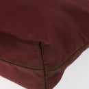 PRADA Hand Bag Nylon Red Auth am8492-9