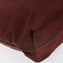 PRADA Hand Bag Nylon Red Auth am8492-15