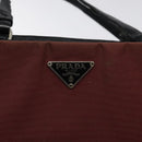 PRADA Hand Bag Nylon Red Auth am8492-18