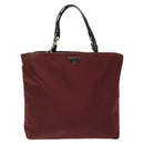 PRADA Hand Bag Nylon Red Auth am8492-13