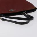 PRADA Hand Bag Nylon Red Auth am8492-7
