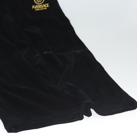 VERSACE Bottoms Velor Black Auth am8496