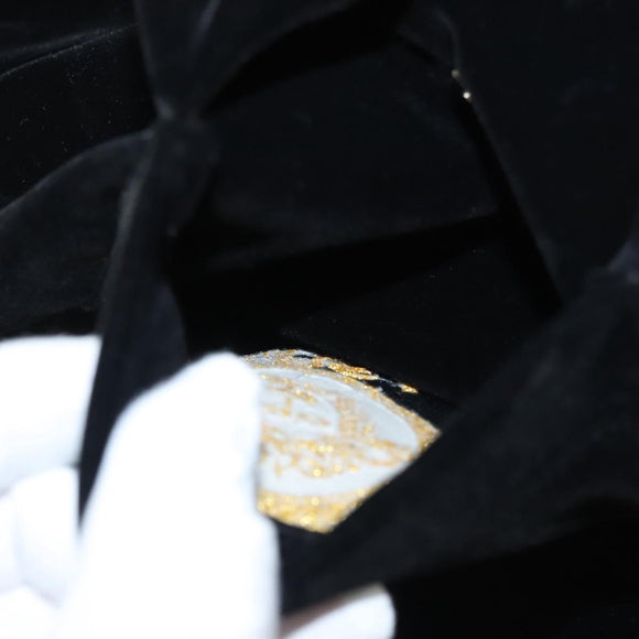 VERSACE Bottoms Velor Black Auth am8496