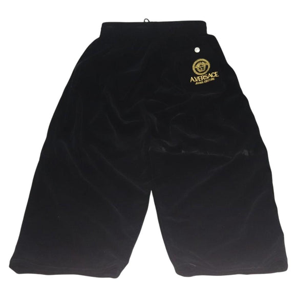 VERSACE Bottoms Velor Black Auth am8496
