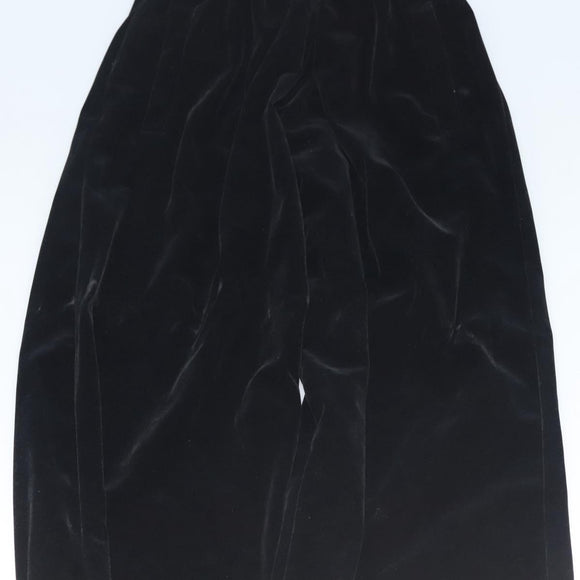 VERSACE Bottoms Velor Black Auth am8496