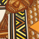 HERMES Carre 90 Scarf ""L'ORDES CHEFS"" Silk Black Orange Auth am8501-11