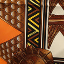 HERMES Carre 90 Scarf ""L'ORDES CHEFS"" Silk Black Orange Auth am8501-12