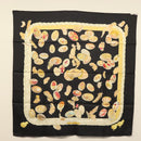 HERMES Carre 90 Scarf ""Couvee d'Hermes"" Silk Black Auth am8503-15