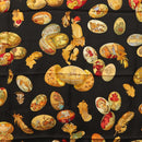 HERMES Carre 90 Scarf ""Couvee d'Hermes"" Silk Black Auth am8503-6