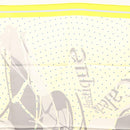 HERMES Carre 90 Scarf ""CALECHE ELASTIQUE "" Silk Yellow Auth am8504-3