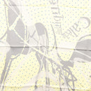 HERMES Carre 90 Scarf ""CALECHE ELASTIQUE "" Silk Yellow Auth am8504-6