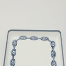 HERMES Chaine d'Ancre Square Plate Pottery White Auth am8505-8