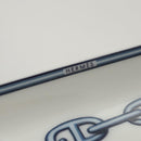 HERMES Chaine d'Ancre Square Plate Pottery White Auth am8505-9