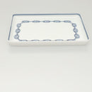 HERMES Chaine d'Ancre Square Plate Pottery White Auth am8505-6