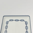 HERMES Chaine d'Ancre Square Plate Pottery White Auth am8505-14