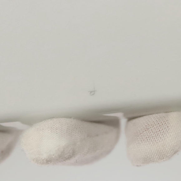 HERMES Chaine d'Ancre Square Plate Pottery White Auth am8506