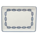 HERMES Chaine d'Ancre Square Plate Pottery White Auth am8506-13