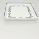 HERMES Chaine d'Ancre Square Plate Pottery White Auth am8506-4