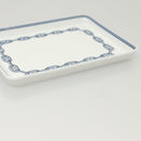 HERMES Chaine d'Ancre Square Plate Pottery White Auth am8506-5