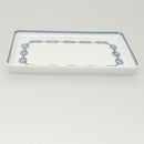 HERMES Chaine d'Ancre Square Plate Pottery White Auth am8506-6