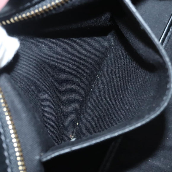 Chloe Alice Hand Bag Leather 2way Pink Black gold Auth am8512