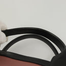 Chloe Alice Hand Bag Leather 2way Pink Black gold Auth am8512-8