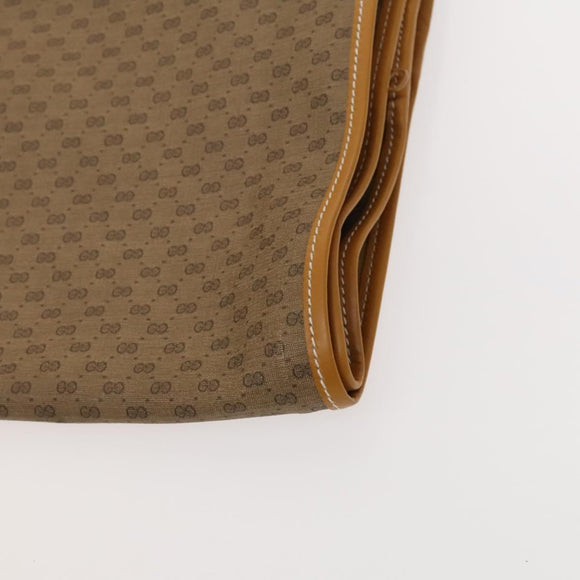 GUCCI Micro GG Supreme Web Sherry Line Garment Cover PVC Beige Green Auth am8520