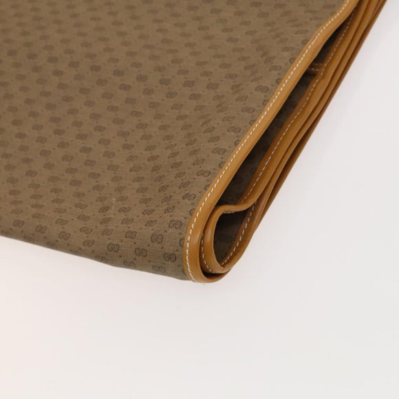 GUCCI Micro GG Supreme Web Sherry Line Garment Cover PVC Beige Green Auth am8520