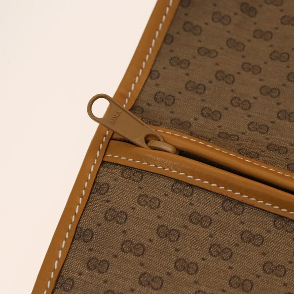 GUCCI Micro GG Supreme Web Sherry Line Garment Cover PVC Beige Green Auth am8520