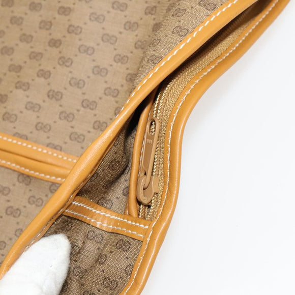 GUCCI Micro GG Supreme Web Sherry Line Garment Cover PVC Beige Green Auth am8520