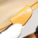 GUCCI Micro GG Supreme Web Sherry Line Garment Cover PVC Beige Green Auth am8520-12