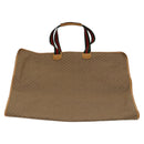 GUCCI Micro GG Supreme Web Sherry Line Garment Cover PVC Beige Green Auth am8520-2