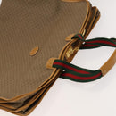 GUCCI Micro GG Supreme Web Sherry Line Garment Cover PVC Beige Green Auth am8520-6