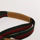 GUCCI Micro GG Supreme Web Sherry Line Garment Cover PVC Beige Green Auth am8520-8