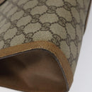 GUCCI GG Supreme Web Sherry Line Clutch Bag PVC Beige Gold 89 01 033 Auth am8521-11