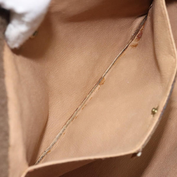 GUCCI GG Supreme Web Sherry Line Clutch Bag PVC Beige Gold 89 01 033 Auth am8521