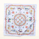 CELINE Handkerchief Cotton 3Set Pink Beige Auth am8524-4