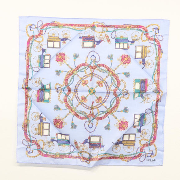 CELINE Handkerchief Cotton 3Set Pink Beige Auth am8524