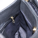 Coach Shoulder Bag Leather Black Silver Auth am8529-17