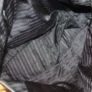 PRADA Shoulder Bag Canvas Leather Beige Silver Auth am8532-11