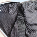 PRADA Shoulder Bag Canvas Leather Beige Silver Auth am8532-22