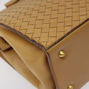 BOTTEGA VENETA INTRECCIATO Hand Bag Leather Beige Auth am8534-14