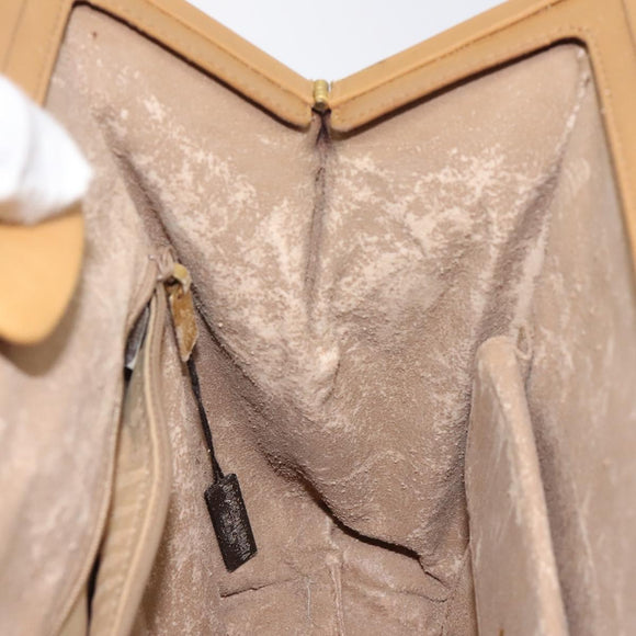 BOTTEGA VENETA INTRECCIATO Hand Bag Leather Beige Auth am8534