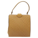 BOTTEGA VENETA INTRECCIATO Hand Bag Leather Beige Auth am8534-13