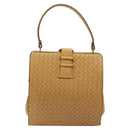 BOTTEGA VENETA INTRECCIATO Hand Bag Leather Beige Auth am8534-2
