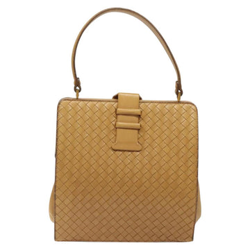 BOTTEGA VENETA INTRECCIATO Hand Bag Leather Beige Auth am8534 - 0